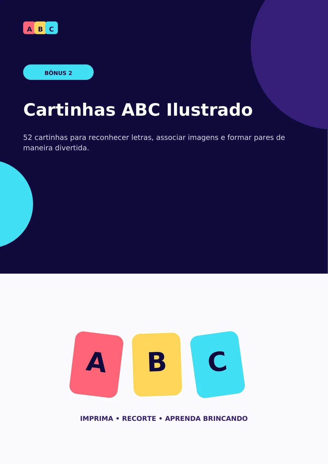 Capa do bônus Cartinhas ABC Ilustrado